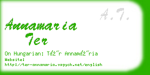 annamaria ter business card
